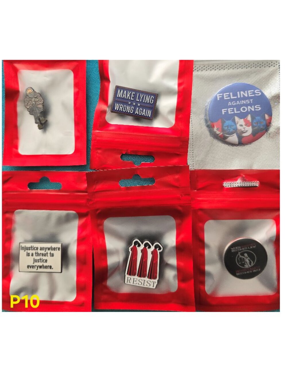 Activist Enamel Pin Set - Resist, Social Justice, Political Pins
